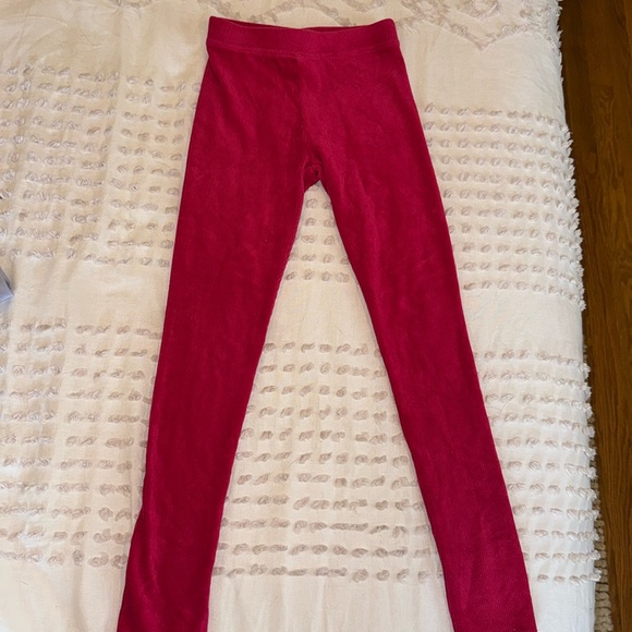 Christmas red crewcuts corduroy leggings, size 10 - Picture 1 of 5